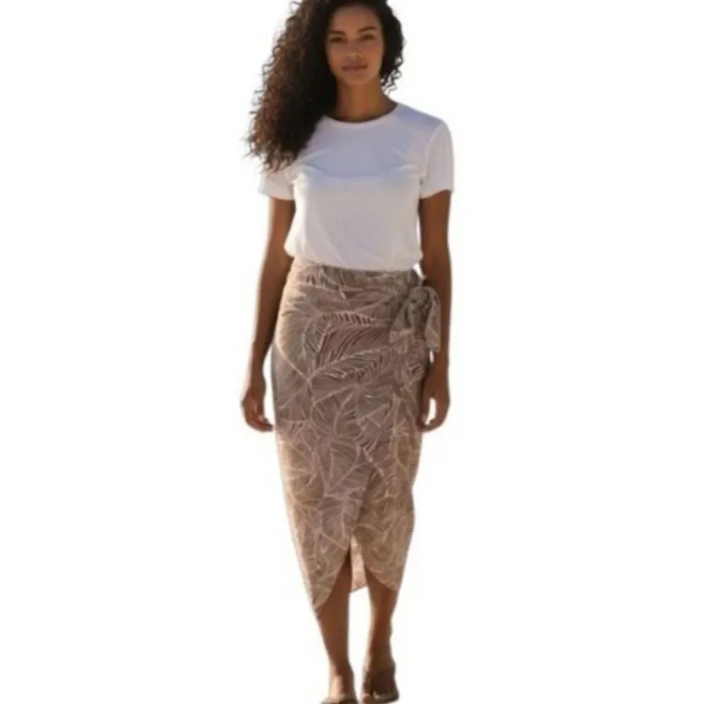 Lilyful Brown and White Skirt Sz.S EUC